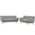 Modway Remark Living Room Set, Light Gray - 2 Piece EEI-1785-LGR-SET